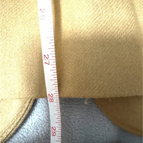 Sag Harbor Petite Womens Camel Wool Blazer Size 12P Single Button - Picture 6 of 6